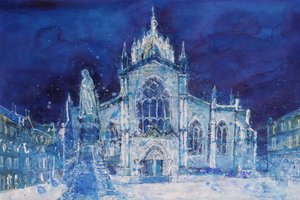 St Giles om natten af Ann Oram