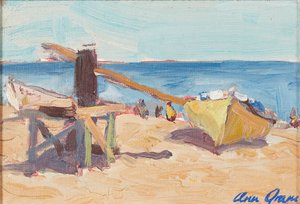 The Beach, La Linea (olie på lærred)