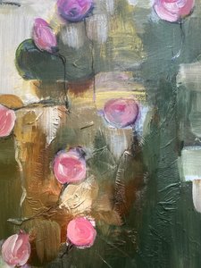 Lyserøde blomstermotiver