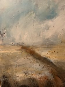 Fredfyldt abstrakt landskab