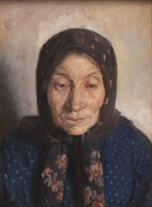En gammel fiskerkone af Anna Ancher