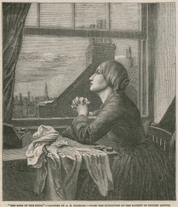 Skjortens sang - malet af A E Blunden (gravering) af Anna E. Blunden
