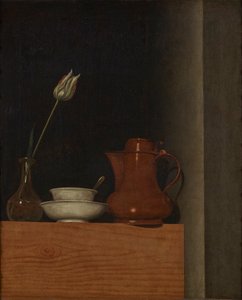Stilleben med kande og tulipan af Anna Maria Punz