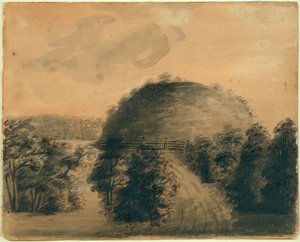 Tegning af Big Mound af Anna Maria Von Phul af Anna Maria von Phul