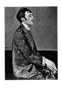 Portræt af digteren Osip Mandelstam 1891-1938 af Anna Mikhaylovna Zelmanova Tchudovskaya