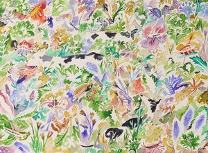 2 Svanesang, 2023 (akvarel) af Anna Pugh