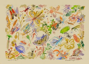 5 Svanesang, 2023 (akvarel) af Anna Pugh