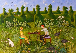 Beslutninger Beslutninger, 2020 (akryl) af Anna Pugh