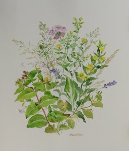 Blomster stilleben 4, 2021 (maleri) af Anna Pugh