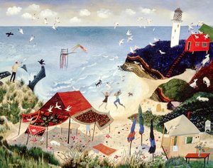 Fun, 2005 (akryl) af Anna Pugh