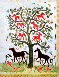 Gambia Tree, 2005 (akryl) af Anna Pugh
