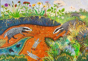 Rengøring, 2019 (akryl) af Anna Pugh