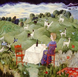 Interval, 2002 (akryl) af Anna Pugh
