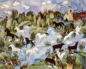 Marsh, 2003 (akryl) af Anna Pugh