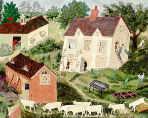 Moving In, 2000 (akryl) af Anna Pugh
