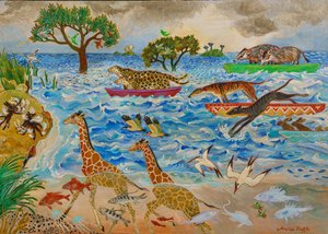 Kaniner vil være kaniner, 2019 (akryl)