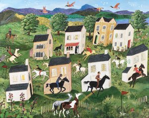 Den syvende himmel, 2013 (akryl) af Anna Pugh
