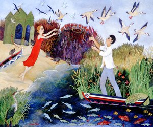 Ship to Shore, 2007 (akryl) af Anna Pugh