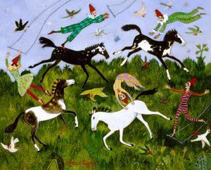 Swingalong, 2006 (akryl) af Anna Pugh