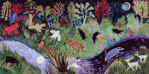The Midnight Hour, 2002 (akryl) af Anna Pugh
