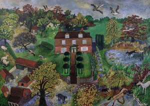 Båndene der binder, 2021 (maleri) af Anna Pugh