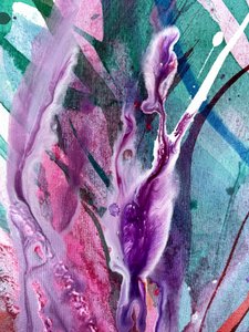 Livlig abstrakt strømning af Anna Viklund