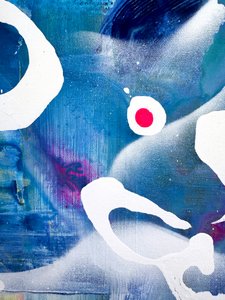 Levende blå former af Anna Viklund