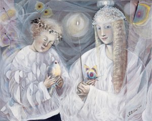 Gemini, 2006 (olie på belgisk linned) af Annael Anelia Pavlova