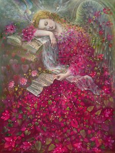 I Dream of You, 2018 (olie på belgisk linned) af Annael Anelia Pavlova