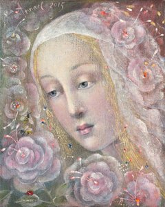 Kisses of the Wind, 2015 (olie på belgisk linned) af Annael Anelia Pavlova