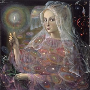 Sagittarius, 2007 (olie på belgisk linned) af Annael Anelia Pavlova