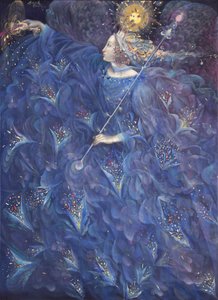 The Angel of Power, 2010 (olie og bladguld på belgisk linned)