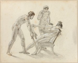 Hermione afviser Orestes af Anne-Louis Girodet de Roucy-Trioson