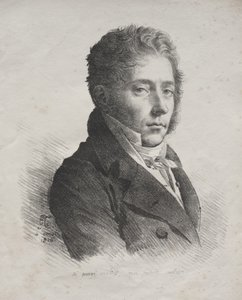 Samling af litografiske essays: Portræt af MR. Kupin fra La Couperie af Anne-Louis Girodet de Roucy-Trioson