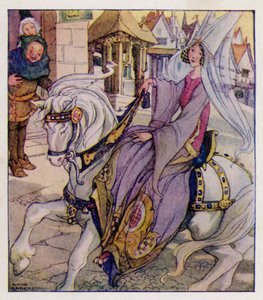 Børnerim: Ride A Cock-Horse To Banbury Cross (farve litho)