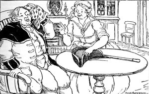 Hr. Bumble tørrede fra panden den sved, som hans gang havde fremkaldt, 1937 af Anne Anderson