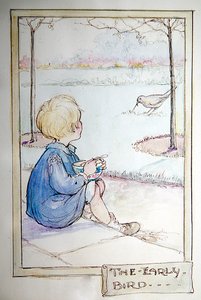 The Early Bird - Drossel får en orm af Anne Anderson