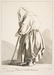 En fattig gammel kvinde, 1742.