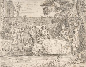 Fornemt Måltid, ca.1725-1765. af Anne Claude Philippe de Caylus