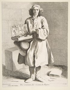 Købmand af knive, sakse og kamme, 1742.