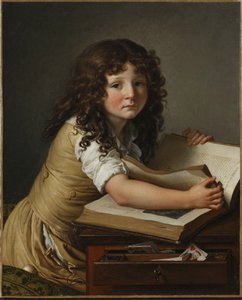 Benoît Agnès Trioson with a book.dani af Anne Louis Girodet de Roucy Trioson
