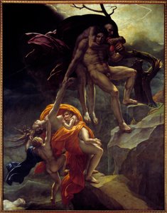 Syndflod scene. Maleri af Anne Louis Girodet de Roucy-Trioson (Anne-Louis Girodet de Roucy Trioson