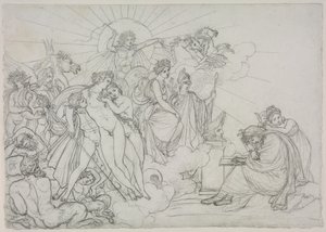 Påkaldelse til de guddommelige, der præsiderer over landbruget fra Virgils "georgikere" af Anne Louis Girodet de Roucy Trioson