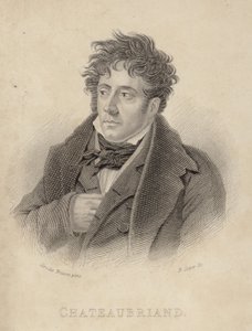 Portræt af vicomte de Chateaubriand af Anne Louis Girodet de Roucy Trioson