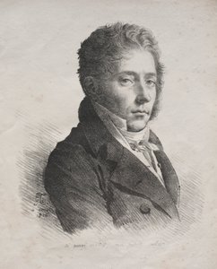 Samling af litografiske essays: Portræt af MR. Coupin de La Couperie, 1816. af Anne Louis Girodet de Roucy Trioson