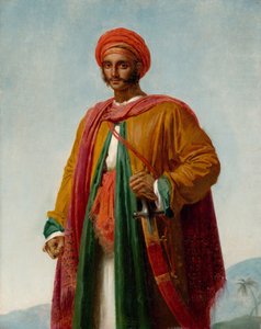 Studie til portræt af en indianer, ca. 1807 af Anne Louis Girodet de Roucy Trioson