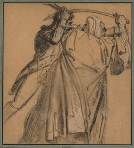 To arabere for The Revolt of Cairo, ca. 1810. af Anne Louis Girodet de Roucy Trioson