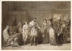 Bayard nægter at modtage gaver fra sin værtinde i Brescia af Anne Louis Girodet de Roussy Trioson