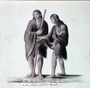 En indianer og hans squaw