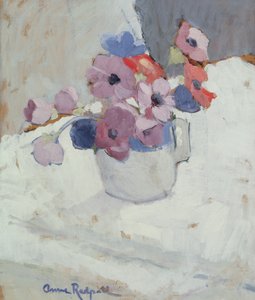Anemoner, c.1940 (olie på panel)